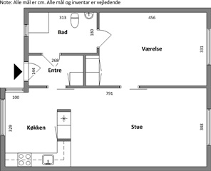 Tingparken, 67 m2, 2 værelser, 5.117 kr.
