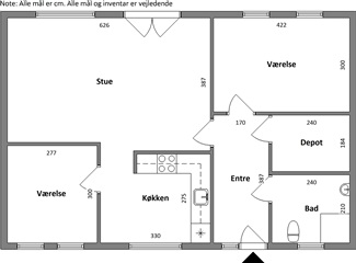 3 værelser for 5.598 kr. pr. måned