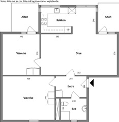 Thrigesvej, 104 m2, 3 værelser, 9.656 kr.