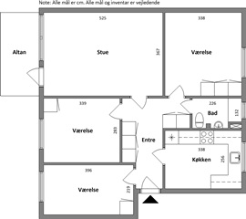 90 m2 lejlighed. Husdyr er tilladt