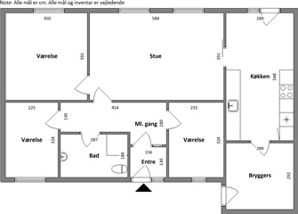 103 m2 lejlighed på Mosevænget