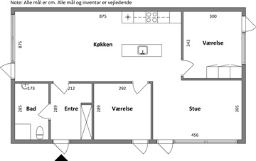 89 m2 lejlighed i Blokhus
