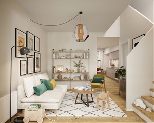 Rækkehus i Travbyen