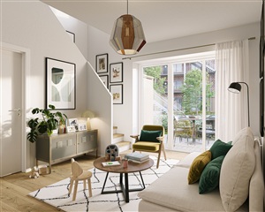 Rækkehus i Travbyen