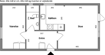 61 m2 lejlighed i Hadsund