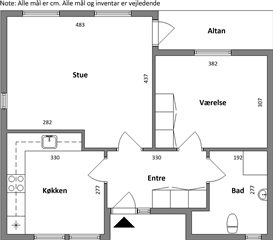 79 m2 lejlighed i Pandrup