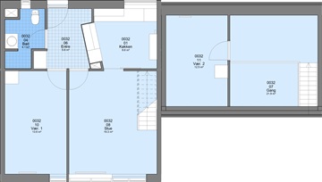 3 værelses lejlighed på 97 m2