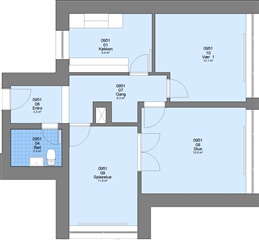 78 m2 lejlighed på Præstebakken