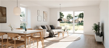 99 m2 hus/villa. Husdyr er tilladt