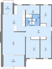 115 m2 lejlighed med altan/terrasse