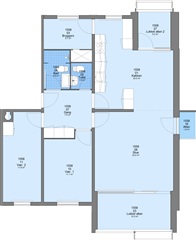 Cederlunden, 102 m2, 3 værelser, 7.410 kr.