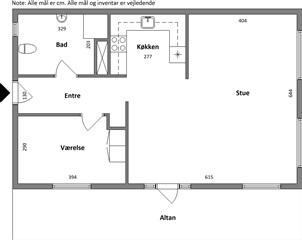 89 m2 lejlighed i Hadsund