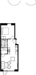 2 værelses lejlighed på 65 m2