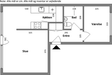 Havrevej, 55 m2, 2 værelser, 3.482 kr.