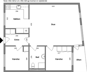 94 m2 lejlighed på Vinkelvej