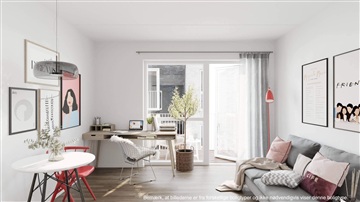 3 værelses lejlighed på 76 m2