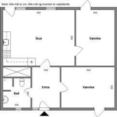 Kirkevej, 85 m2, 3 værelser, 7.812 kr.