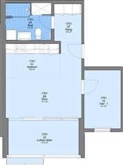 Lejlighed 2 værelses lejlighed på 52 m2